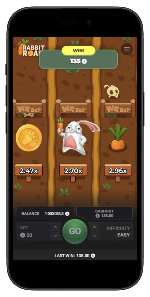 Rabbit Road gambling game